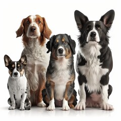 Pawsitively Inclusive: A Group of Dogs from Different Breeds Unite