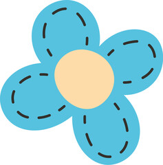 Patch Stitched Flower