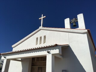 Balade à Carvoeiro, en Algarve. Détail de l'entrée du Forte da Nossa Senhora da Encarnação,...