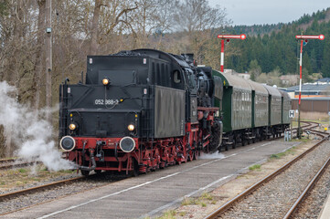 Fototapeta na wymiar Blumberg und seine alte Eisenbahn, Deutschland