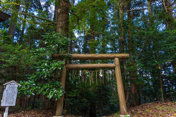 鳥居　日本最古の神社パワースポット幣立神宮（へいたてじんぐう）
Torii...