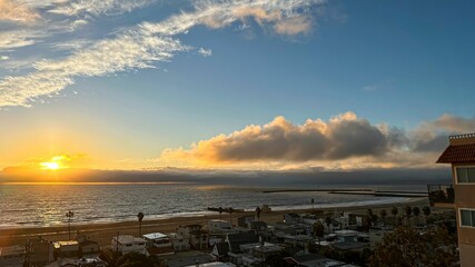 Naklejka premium Sunset over Playa del Rey, CA