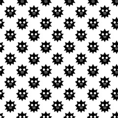 black and white abstract pattern, modern design background, halloween seamless