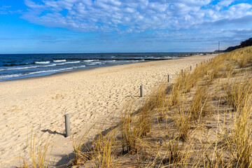 sand dunes and baltic sea