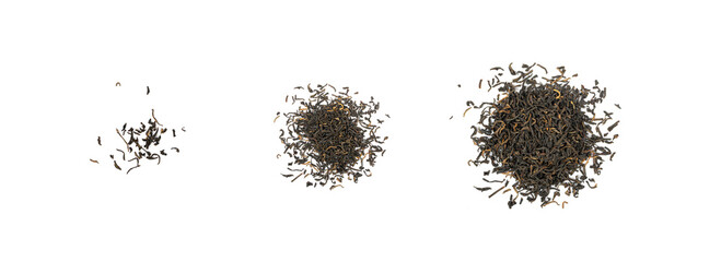 Black Tea Leaves Isolated, High Quality Black Tea Pile, Dry Organic Indian Drink, Black Tea Leaves...