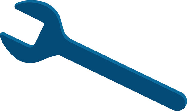 recommend clip art: Spanner semi flat color raster object. Full sized item on white. Wrench. Instrument for repair. Manual implement simple cartoon style illustration for web graphic design and animation
