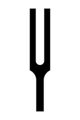 音叉のシルエット