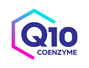 Coenzyme Q10 vector symbol icon logo concept