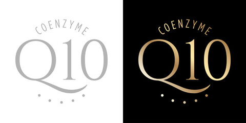 Coenzyme Q10 vector symbol icon logo concept