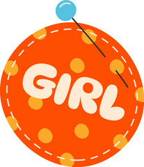 Girl Stitched Patch