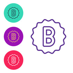 Set line Exam paper with incorrect answers survey icon isolated on white background. Bad mark of test results. Set icons colorful. Vector