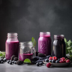 Smoothies with berries