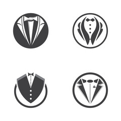 Classic tie icon and suit fashion men