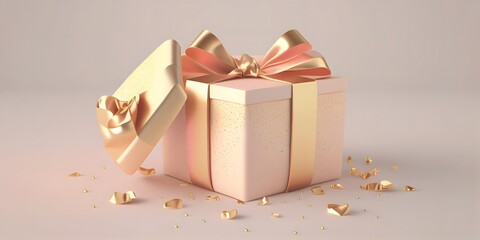 gift box,digital illustration generative AI