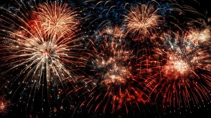 fireworks in the sky