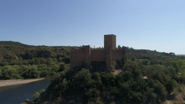 Almourol Castle Portugal Aerial View