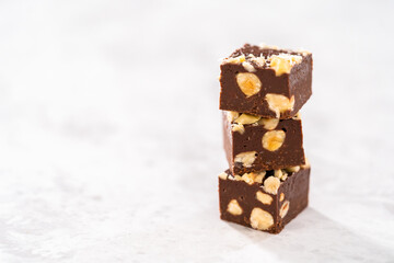 Chocolate hazelnut fudge