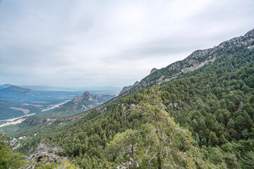 Fototapeta na wymiar The scenic views from Lycian trail between Elmayanı and Göynük, Antalya