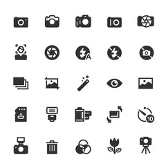 Icon set - camera and photograph