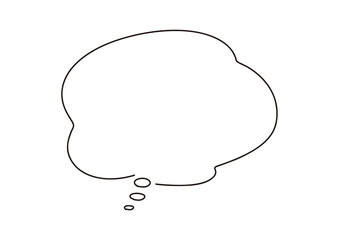 シンプルな手書き吹き出し