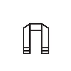 Fashion Meter Sew Outline Icon