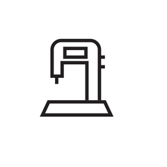 Fashion Sewing Tailor Outline Icon