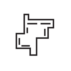 Obraz premium Gauge Measuring Seam Outline Icon