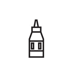 Glue Bottle Liquid Outline Icon
