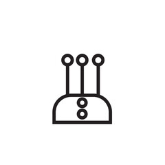 Tailor Pin Sewing Outline Icon