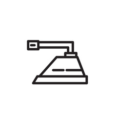Iron Laundry Machine Outline Icon