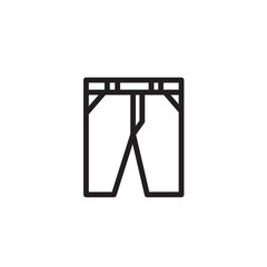 Jeans Long Pants Outline Icon