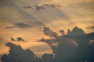 sunset in the mountains