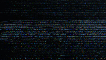 Glitch noise static television VFX. Visual video effects stripes background, CRT tv screen no signal glitch effect - 593982782