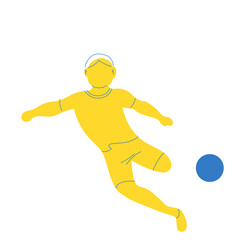 Fototapeta na wymiar Soccer Illustration pose