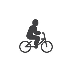 Cycling sport vector icon