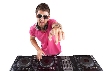 male electronic music dj