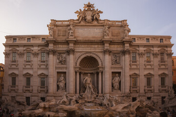 Trevi fountain from the front