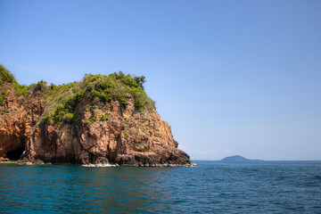 Naklejka premium Koh Talu is a tourist attraction of Prachuap Khiri Khan Province.