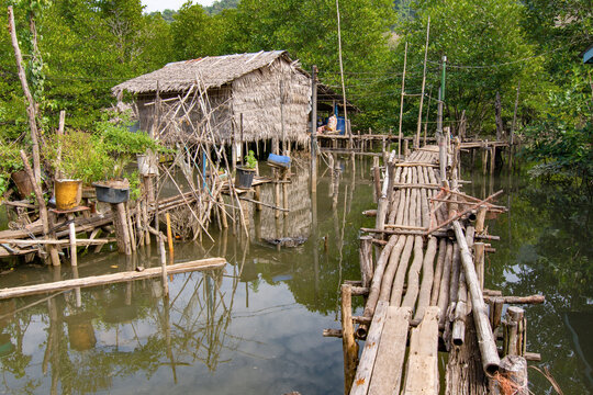 fishing village at the island of  Koh Chang in Thailand