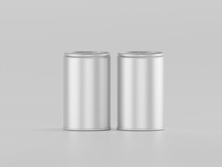 Soda can aluminum bottle 3d illustration with white background 