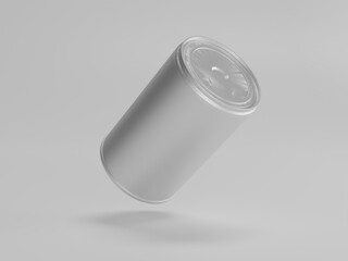 Soda can aluminum bottle 3d illustration with white background 