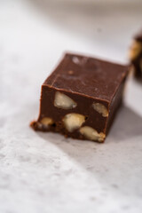 Chocolate macadamia fudge