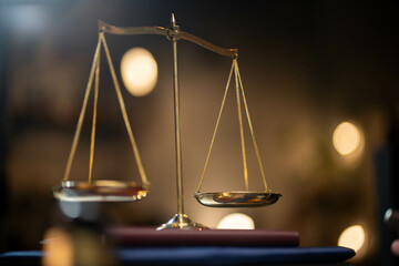 Symbol of justice and legal concept.justice and law concept.