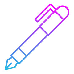 Pen Line Gradient Icon