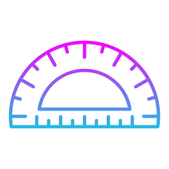 Protactor Line Gradient Icon