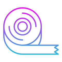 Sticky Tape Line Gradient Icon