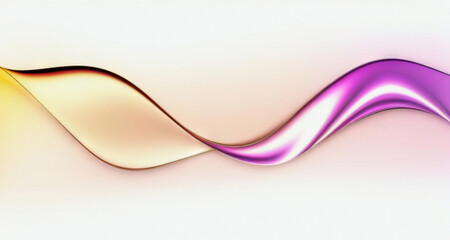 Solid Colored Wave Abstract