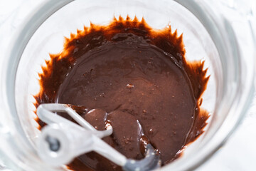 Chocolate ganache cupcake