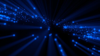 Fototapeta na wymiar Computer network data fiber in cyberspace abstract concept 