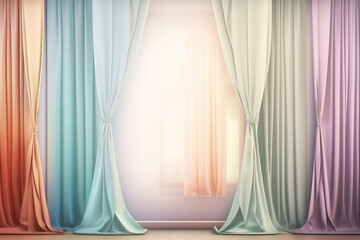 curtain pastel background